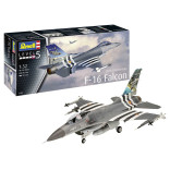 KIT PARA MONTAR REVELL AVIÃO F-16 FALCON 50º ANIVERSÁRIO 1/32 139 PEÇAS REV 03802